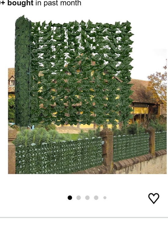Other - Green Artificial Ivy Privacy Fence Panel -